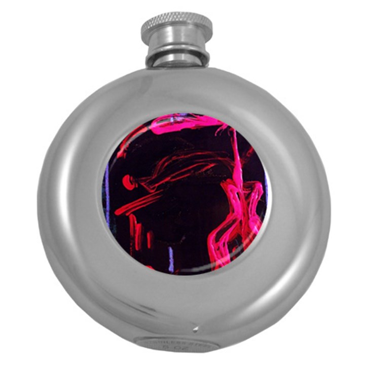 Calligraphy 4 Round Hip Flask (5 oz)