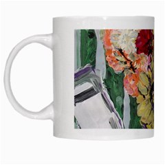 Sunflowers And Lamp White Mugs by bestdesignintheworld