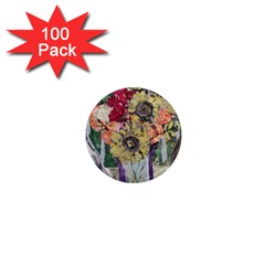 Sunflowers And Lamp 1  Mini Magnets (100 Pack)  by bestdesignintheworld