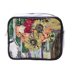 Sunflowers And Lamp Mini Toiletries Bags by bestdesignintheworld