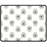 Angry Theater Mask Pattern Double Sided Fleece Blanket (Medium)  58.8 x47.4  Blanket Front