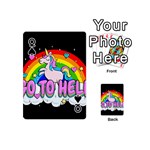 Go to Hell - Unicorn Playing Cards 54 (Mini)  Front - SpadeQ