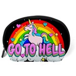 Go to Hell - Unicorn Accessory Pouches (Large)  Back