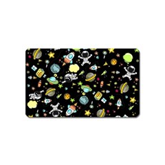 Space Pattern Magnet (name Card) by Valentinaart