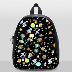 Space Pattern School Bag (small) by Valentinaart