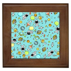 Space Pattern Framed Tiles by Valentinaart