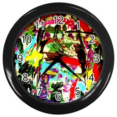 No Warrant For Blossoming Corner Wall Clocks (black) by bestdesignintheworld