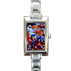 Mixed Feelings Rectangle Italian Charm Watch by bestdesignintheworld