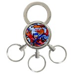 Mixed Feelings 3-Ring Key Chains Front