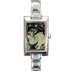 Magnolia Rectangle Italian Charm Watch by bestdesignintheworld