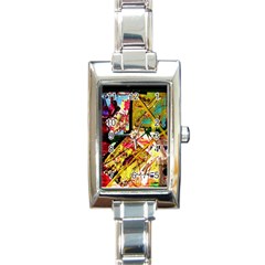 Absurd Theater In And Out Rectangle Italian Charm Watch by bestdesignintheworld