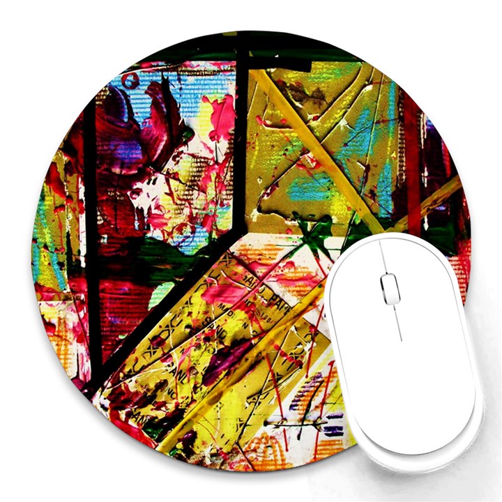 Absurd Theater In And Out Round Mousepads