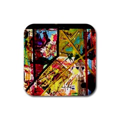 Absurd Theater In And Out Rubber Square Coaster (4 Pack)  by bestdesignintheworld