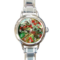 Eden Garden 8 Round Italian Charm Watch by bestdesignintheworld