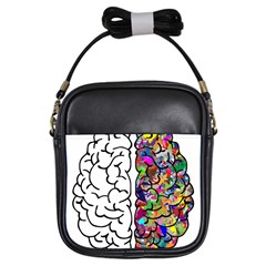 Brain Mind Anatomy Girls Sling Bags by Simbadda