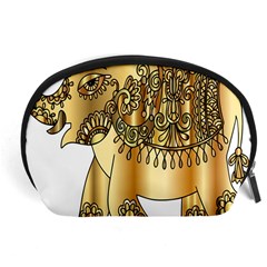 Gold Elephant Pachyderm Accessory Pouches (large)  by Simbadda