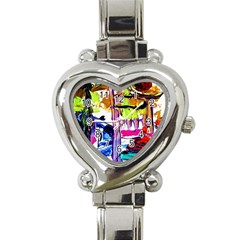 Walk With A Dog 1/1 Heart Italian Charm Watch by bestdesignintheworld