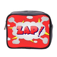 Comic Bubble Popart Cartoon Action Mini Toiletries Bag 2-side by Simbadda