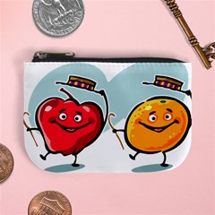 Dancing Fruit Apple Organic Fruit Mini Coin Purses by Simbadda