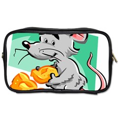 Mouse Cheese Tail Rat Hole Toiletries Bags 2-side by Simbadda