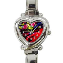 Night, Pond And Moonlight 1 Heart Italian Charm Watch by bestdesignintheworld