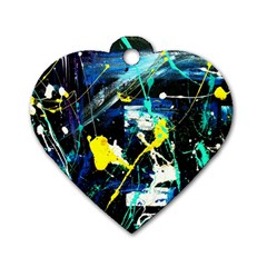 My Brain Reflection 1/2 Dog Tag Heart (one Side) by bestdesignintheworld