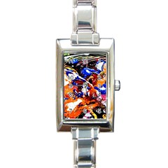 Smashed Butterfly Rectangle Italian Charm Watch by bestdesignintheworld