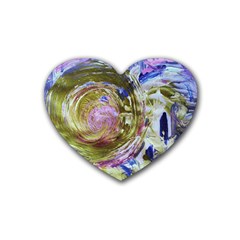 June Gloom 1 Rubber Coaster (heart)  by bestdesignintheworld