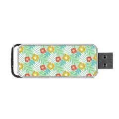 Vintage Floral Summer Pattern Portable Usb Flash (two Sides) by TastefulDesigns