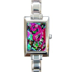 Flamingo   Child Of Dawn 2 Rectangle Italian Charm Watch by bestdesignintheworld