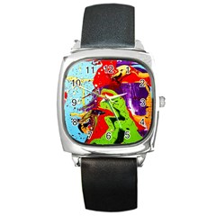 Untitled Island 5 Square Metal Watch by bestdesignintheworld