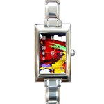 Balboa   Island On A Sand 19 Rectangle Italian Charm Watch Front