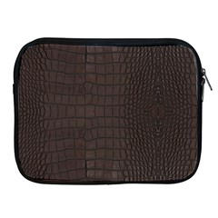 Gator Brown Leather Print Apple Ipad 2/3/4 Zipper Cases by LoolyElzayat