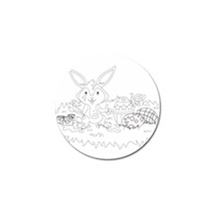 Coloring Picture Easter Easter Bunny Golf Ball Marker (10 Pack) by Sapixe