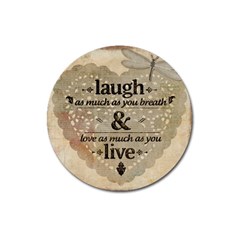 Motivational Calligraphy Grunge Magnet 3  (round) by Sapixe