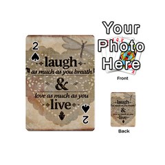 Motivational Calligraphy Grunge Playing Cards 54 (mini)  by Sapixe