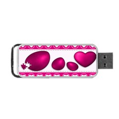 Love Celebration Easter Hearts Portable Usb Flash (two Sides) by Sapixe