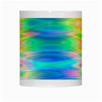 Wave Rainbow Bright Texture White Mugs Center