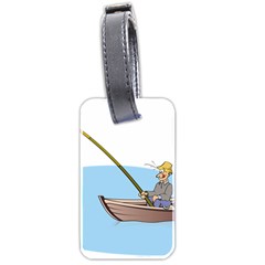 Fishing Fish Fisherman Boat Mare Luggage Tags (two Sides) by Sapixe