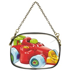 Car Vehicle Racing Car Formula Chain Purses (two Sides)  by Sapixe