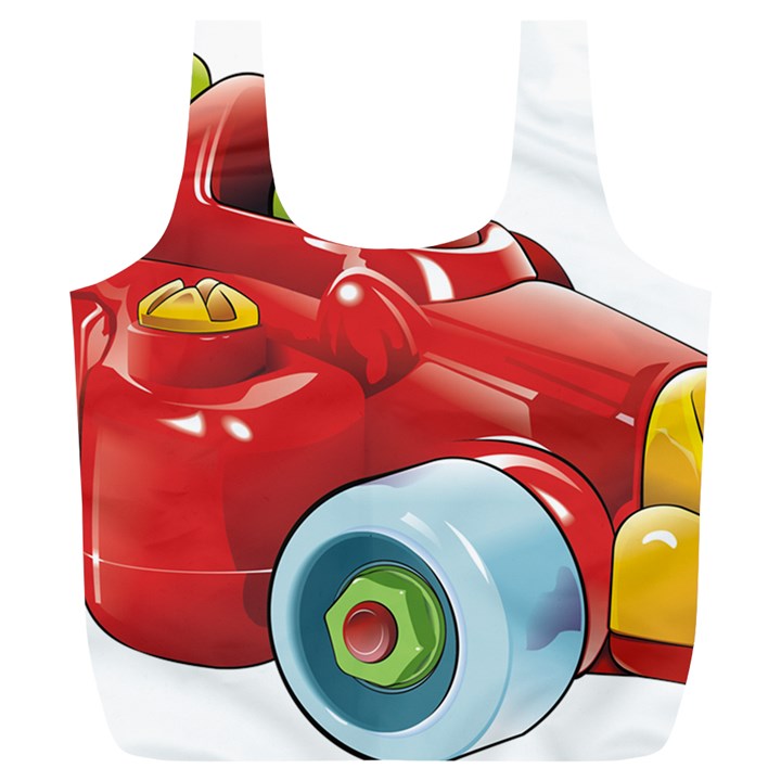 Car Vehicle Racing Car Formula Full Print Recycle Bags (L) 