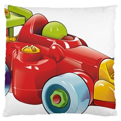 Car Vehicle Racing Car Formula Large Flano Cushion Case (one Side) by Sapixe