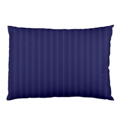 Subtle Textures Usa Flag Blue Mattress Ticking Pattern Pillow Case (two Sides) by PodArtist