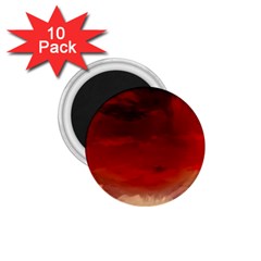 Flaming Skies Ominous Fire Clouds 1 75  Magnets (10 Pack)  by Sapixe