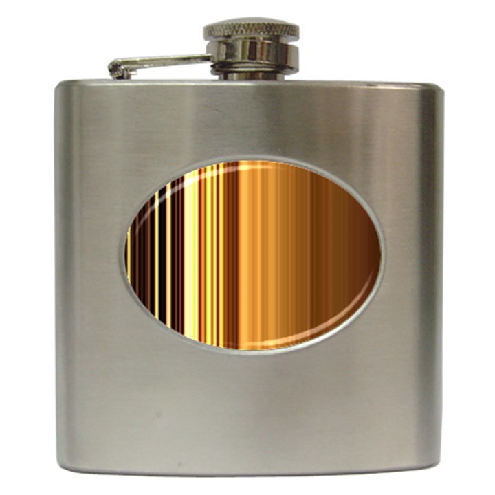 Course Gold Golden Background Hip Flask (6 oz)