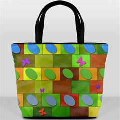 Easter Egg Happy Easter Colorful Bucket Bags by Sapixe