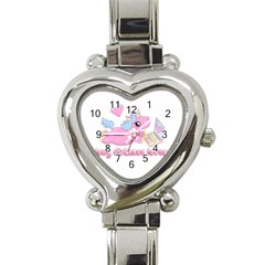 Long Distance Lover - Cute Unicorn Heart Italian Charm Watch by Valentinaart