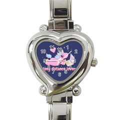 Long Distance Lover - Cute Unicorn Heart Italian Charm Watch by Valentinaart