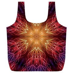 Fractal Abstract Artistic Full Print Recycle Bags (l)  by Sapixe