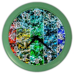 Abstract Of Colorful Water Color Wall Clocks by FunnyCow